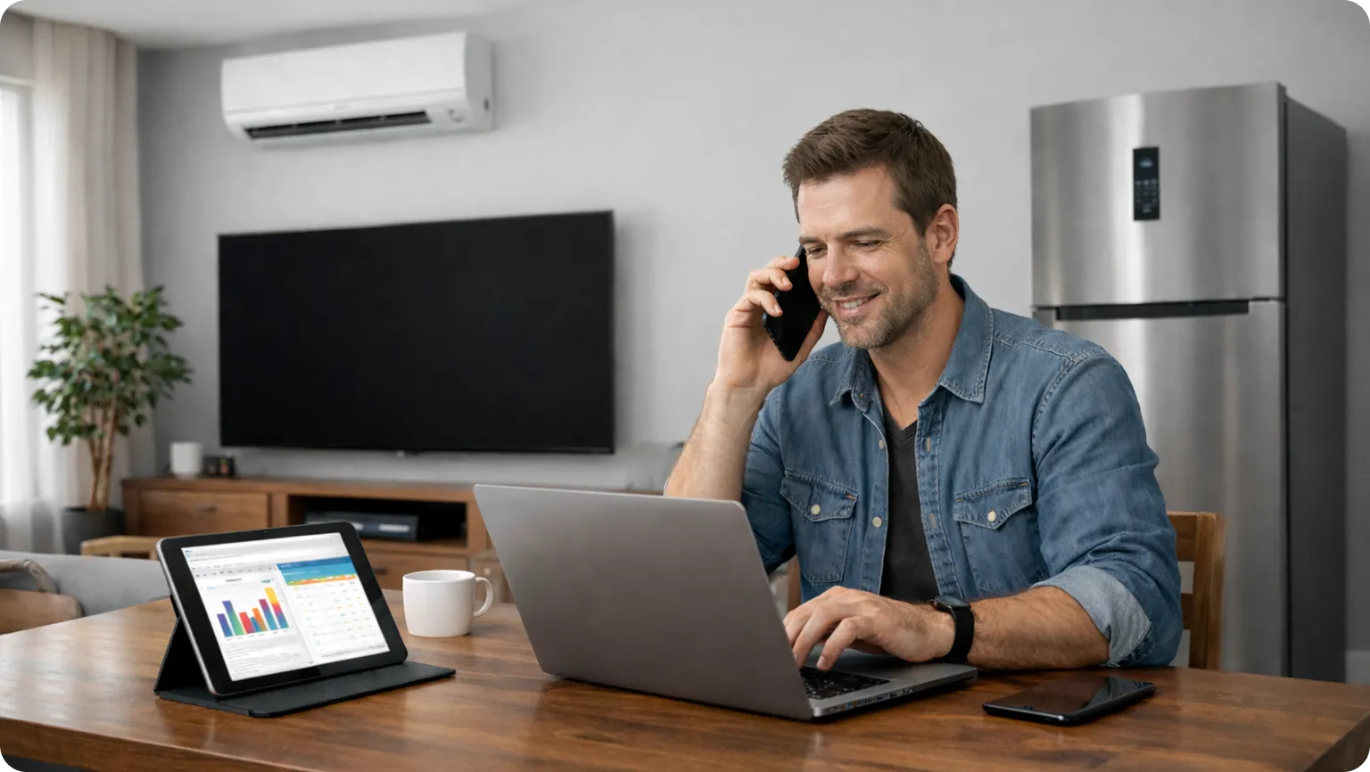A man looking happy as he found all financing services with Datacultr -A stop solution
